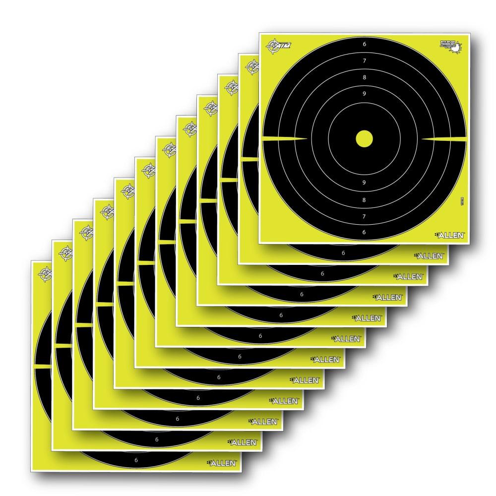 Allen EZ Aim Splash Reactive Target 12.5" Bullseye 30 per Pad Picture of The Allen Company Inc. ALLEN EZAIM SPLASH REACTIVE 12.5 INCH BULLSEYE 30 PER PAD