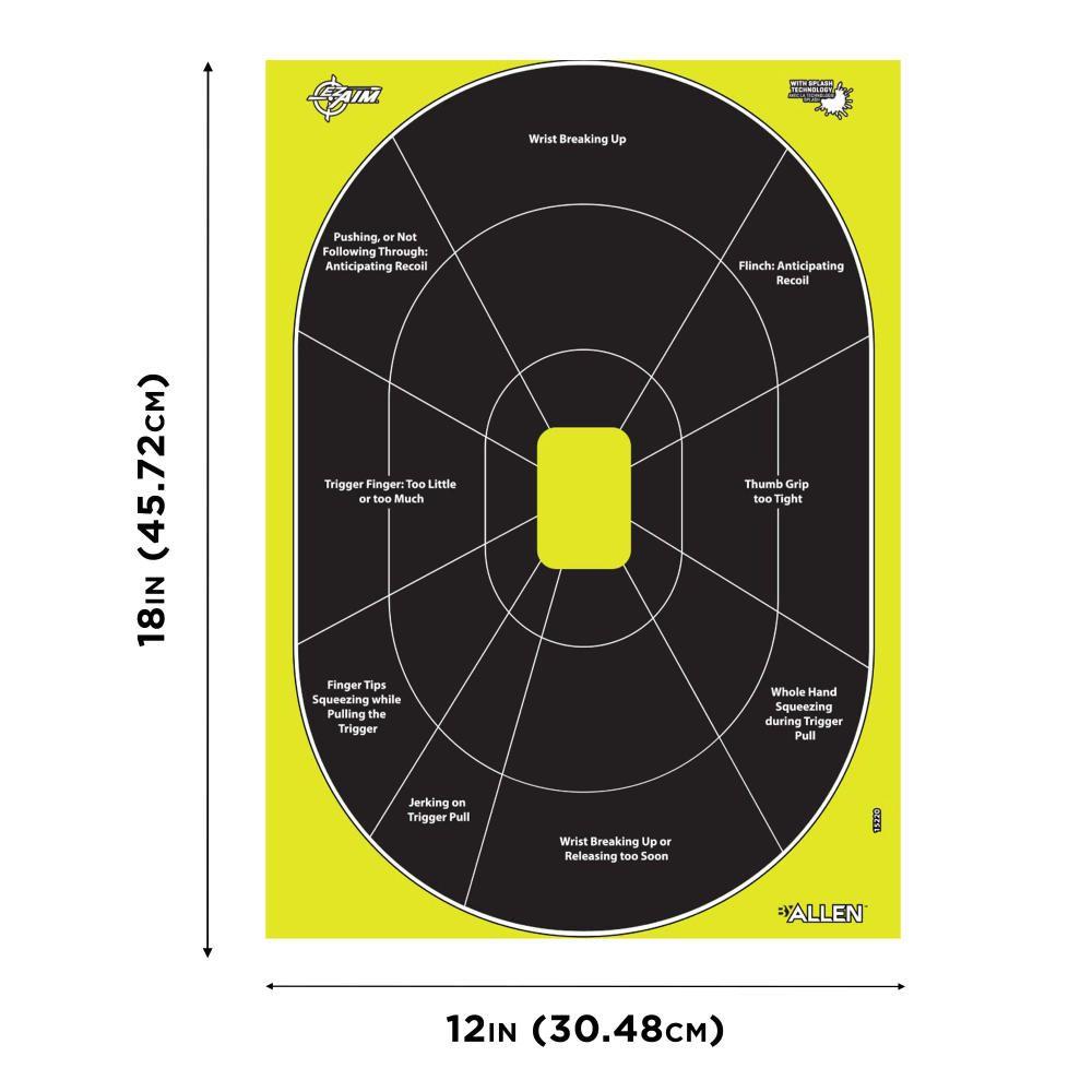 Allen EZ Aim Splash Reactive Target 12.5"x18.25" Handgun Trainer 30 per Pad Picture of The Allen Company Inc. ALLEN EZAIM SPLASH REACTIVE 12.5 x 18.25 HANDGUN TRAINER 30 PER PAD
