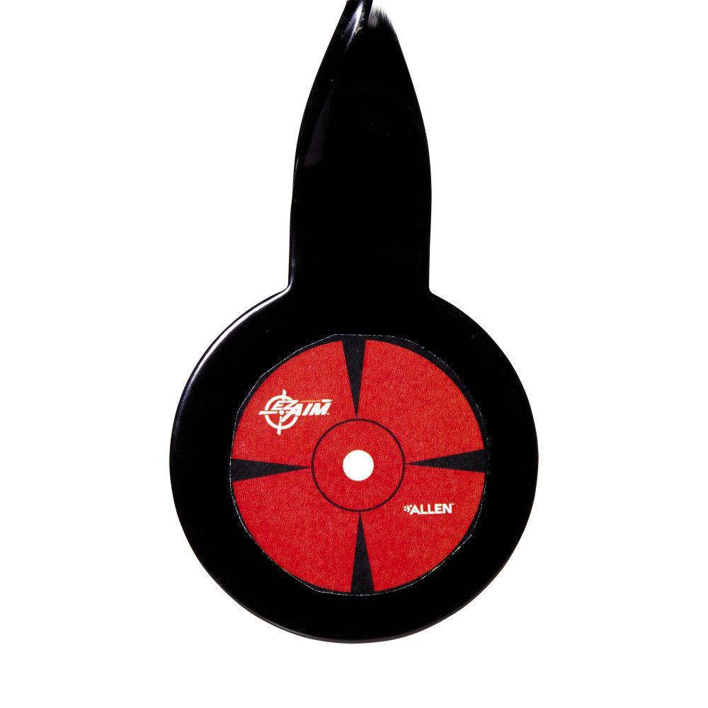 EZ-Aim Deflector Resetting Spinner Target System 16"W x 22.25"H Black/Red Picture of The Allen Company Inc. DEFLECTOR RESETTING STEEL TARGET