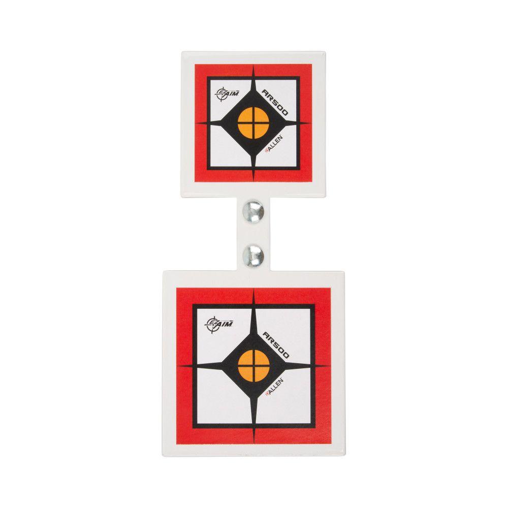 Allen EZ-Aim Hardrock AR500 Square Spinner Targets & Stand for Rimfire Rounds & Centerfire Pistols 9.5"W x 22.75"H White/Red/Black Picture of The Allen Company Inc. HARDROCK AR500 CENTERFIRE MEDIUM SQUARE SPINNER WITH STAND