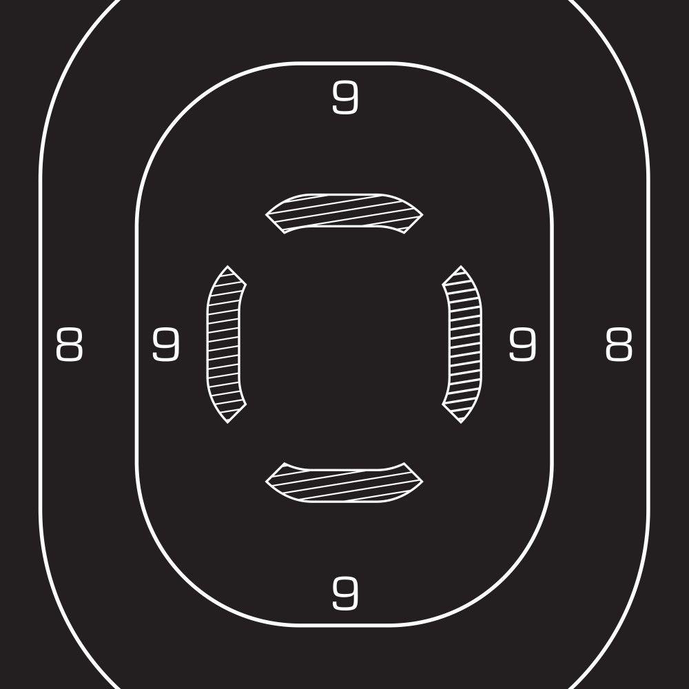 Allen EZ-Aim Silhouette Paper Shooting Targets 12"W x 18"H Black 100/ct Picture of The Allen Company Inc. EZ AIM PAPER 12 x 18 BLACK SILHOUETTE TARGET 100 BULK