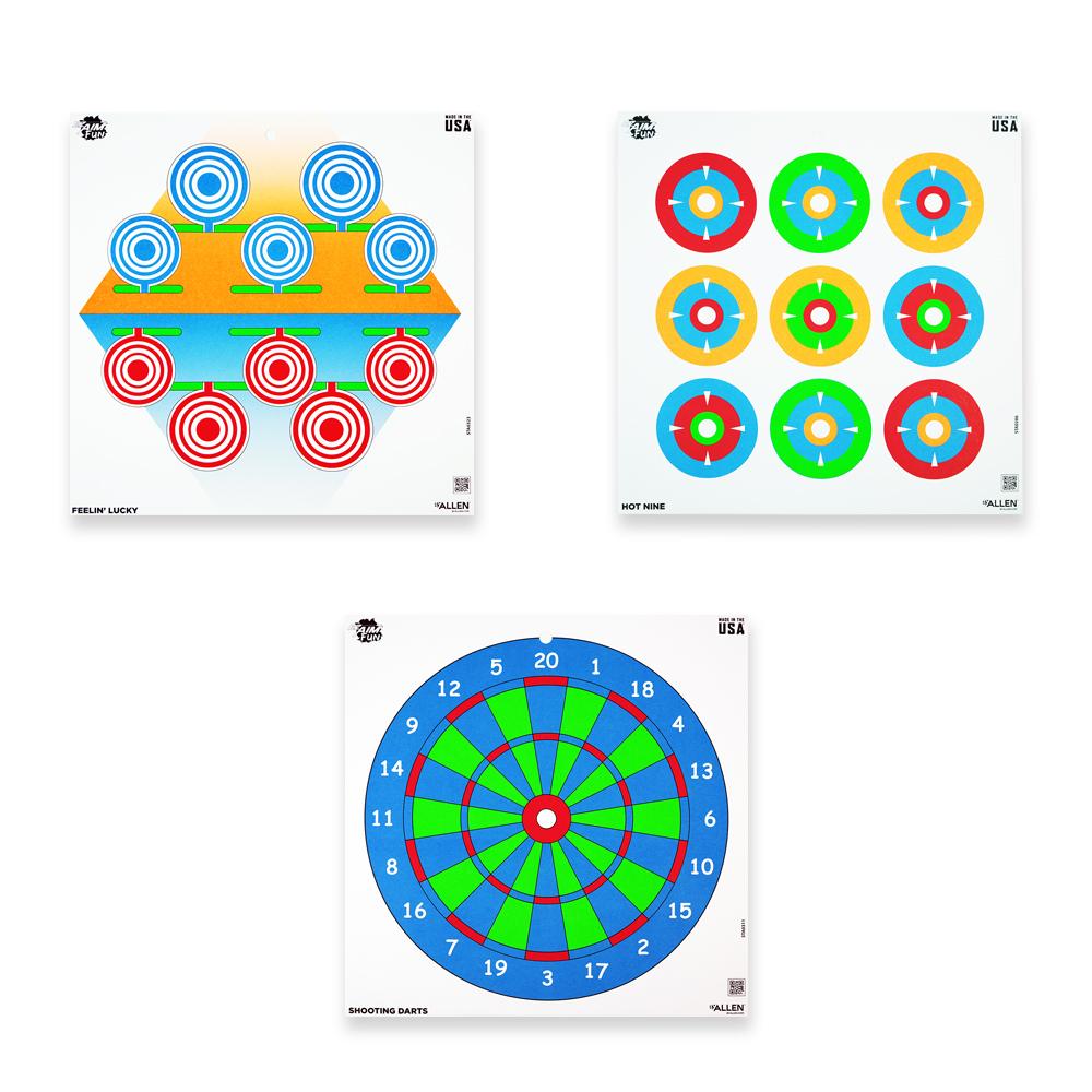 Allen EZ Aim Paper Targets 12" Fun Paper Plinking the Day Away 9/ct