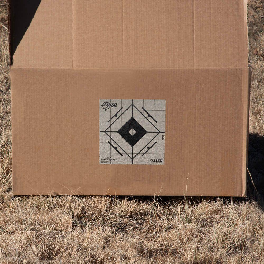 Allen EZ Aim Adhesive Thermal Sight Grid Paper Target 6" Picture of The Allen Company Inc. ALLEN EZ AIM 6''ADHESIVE THERMAL SIGHT GRID TARGET