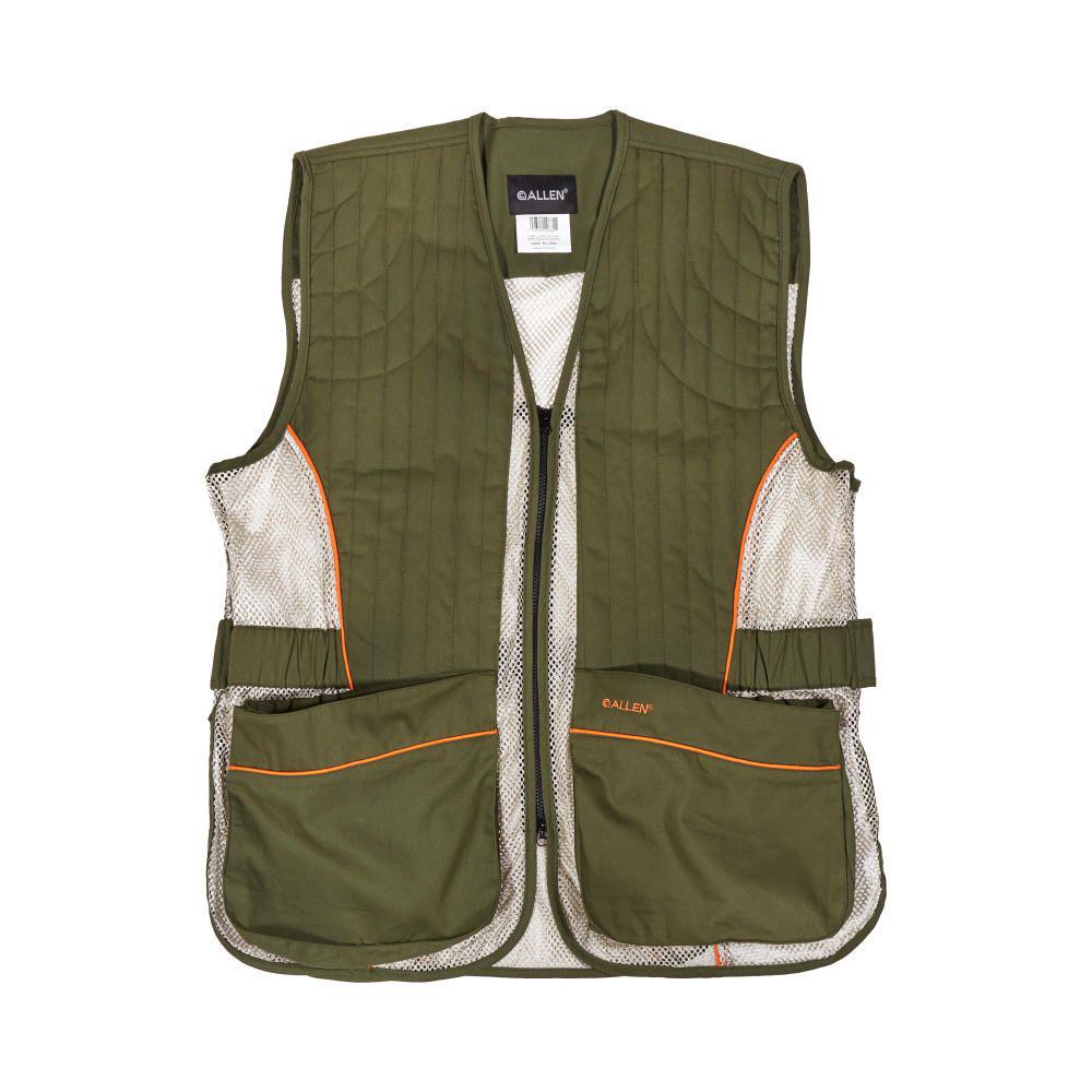 Allen Ace Shooting Range Vest with Moveable Shoulder Pad R or L Green XL/2XL