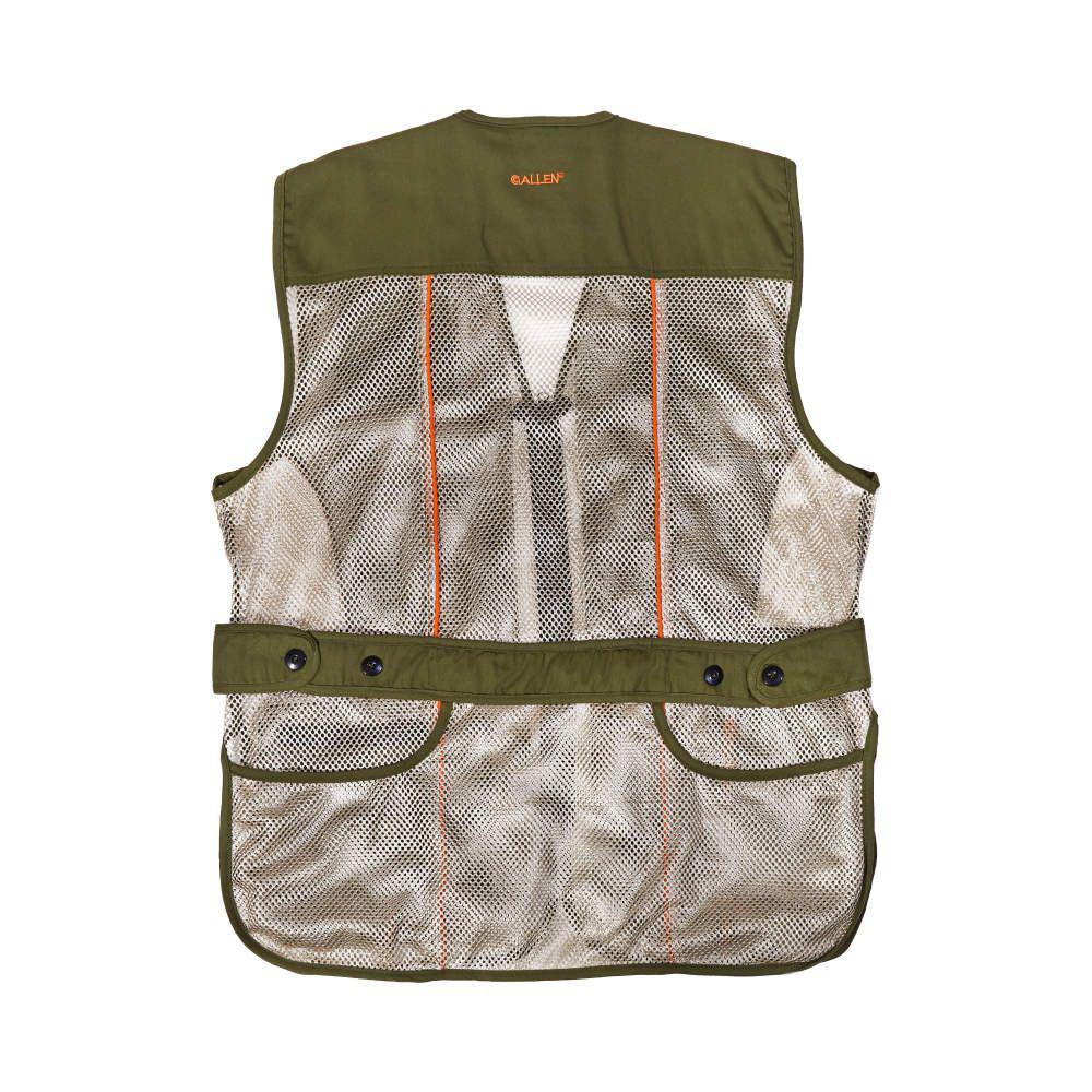 Allen Ace Shooting Range Vest with Moveable Shoulder Pad R or L Green M/L Picture of The Allen Company Inc. ALLEN ACE SHOOTING VEST R OR L SIZE M/L