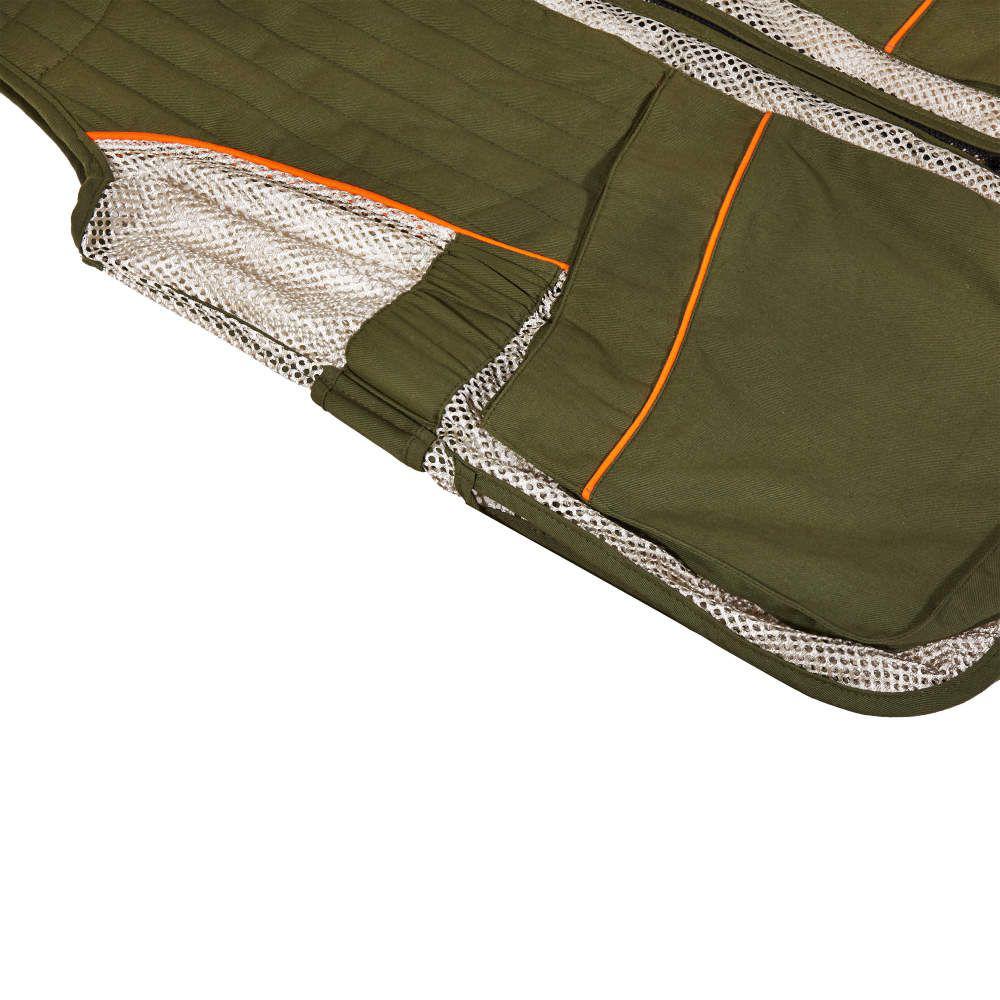 Allen Ace Shooting Range Vest with Moveable Shoulder Pad R or L Green M/L Picture of The Allen Company Inc. ALLEN ACE SHOOTING VEST R OR L SIZE M/L