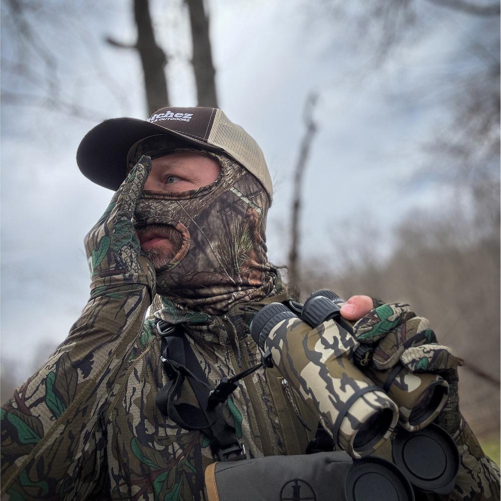 Allen Stretch Fit Full Head Net / Spandex with 2 Holes - Mossy Break-Up Oak Country Picture of The Allen Company Inc. STRETCH FIT FULL HEAD NET SPANDEX WITH 2 HOLES MOSSY OAK COUNTRY