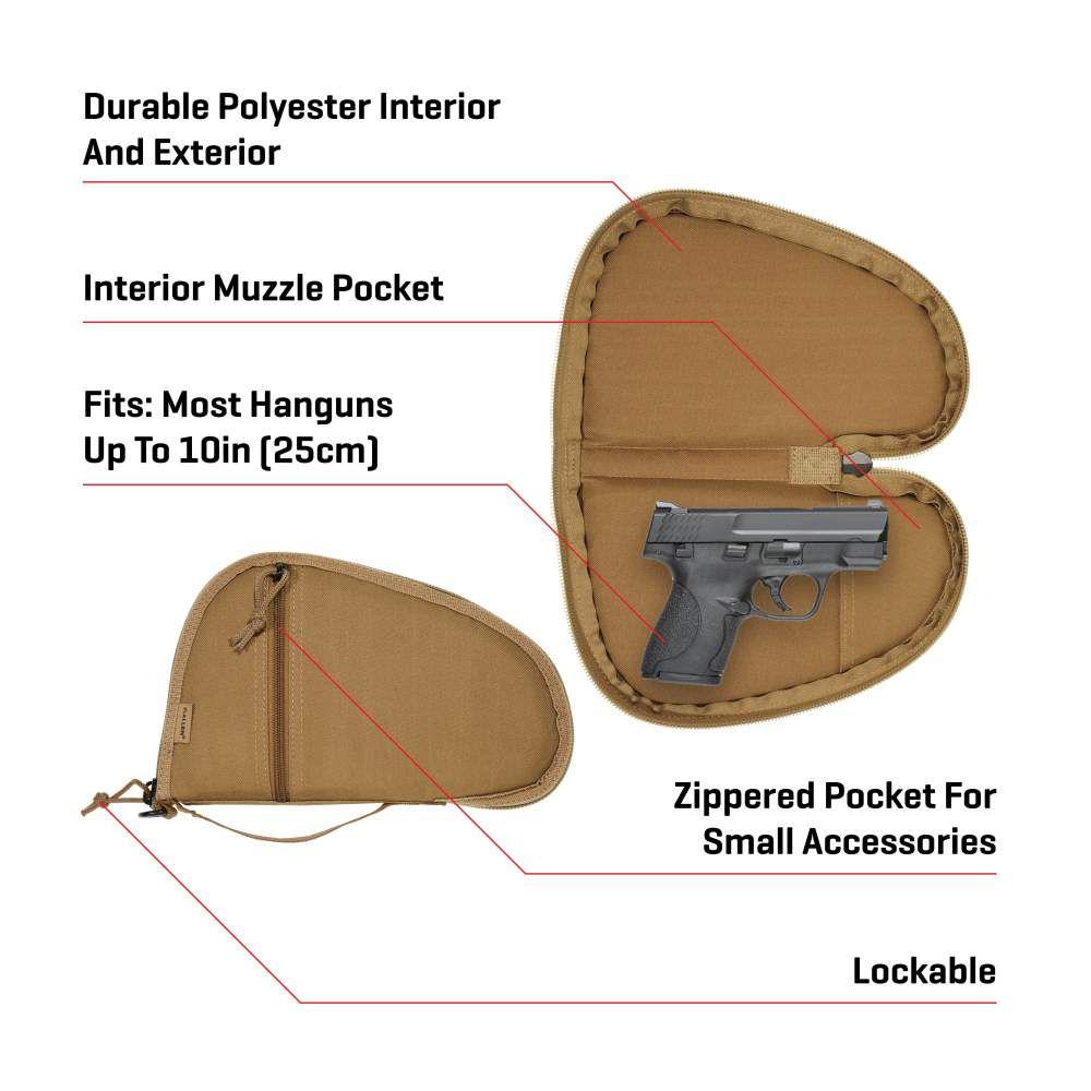 Allen Torrey Handgun Case 11.5" Coyote Picture of The Allen Company Inc. TORREY PISTOL CASE 11.5IN COYOTE