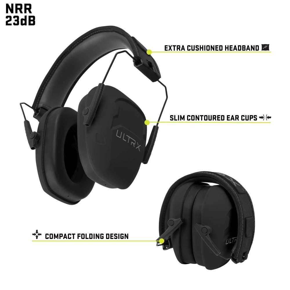 Allen ULTRX Shield Passive Earmuff 23dB Midnight Grey Picture of The Allen Company Inc. ALLEN ULTRX SHIELD PASSIVE MUFF MIDNIGHT GRAY