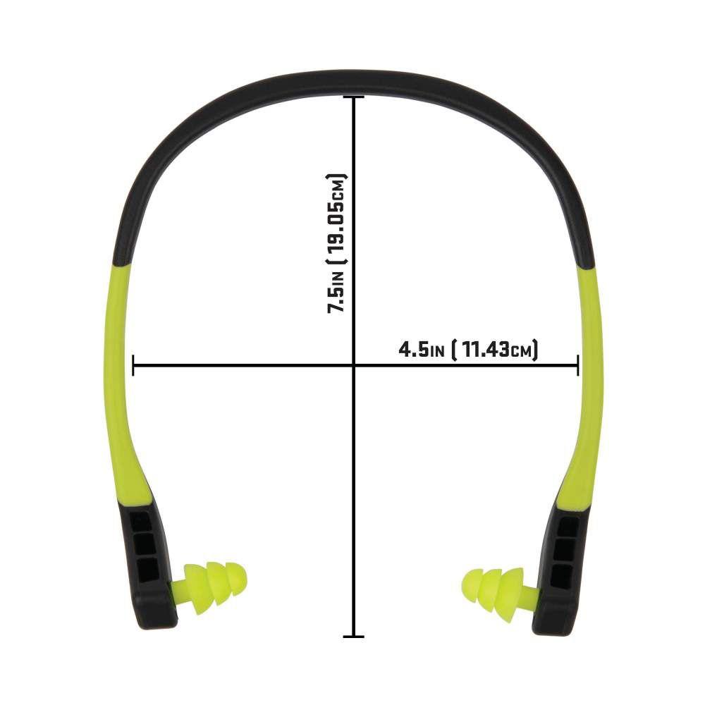 Allen ULTRX Wave Banded Passive Ear Plugs 22dB Grey Yellow Picture of The Allen Company Inc. ULTRX Wave Banded Ear Plugs - Gray/Yellow