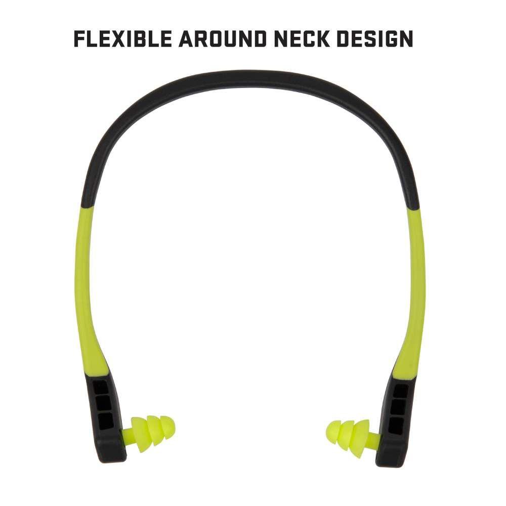 Allen ULTRX Wave Banded Passive Ear Plugs 22dB Grey Yellow Picture of The Allen Company Inc. ULTRX Wave Banded Ear Plugs - Gray/Yellow