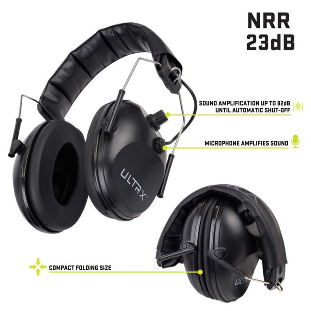 Allen ULTRX Electronic Ear Muffs 23dB Black Picture of The Allen Company Inc. ULTRX Electronic Earmuff - Black