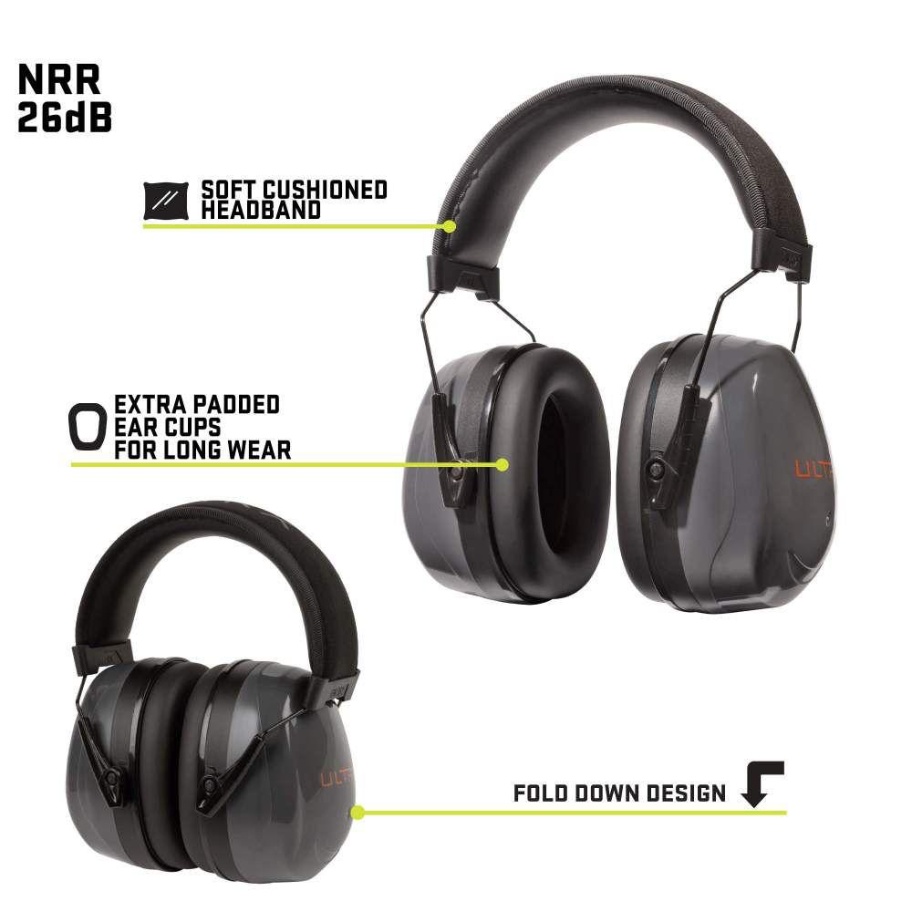 Allen ULTRX Heavy Sound Defender Passive Ear Muffs 26dB Grey Picture of The Allen Company Inc. ULTRX Heavy Sound Defender Passive Earmuff - Gray
