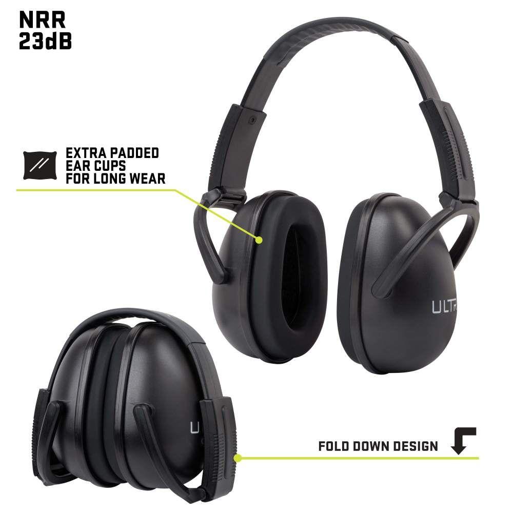 Allen ULTRX Sound Blocker Passive Earmuff 23dB Black Picture of The Allen Company Inc. ALLEN ULTRX SOUND BLOCKER PASSIVE MUFF BLACK