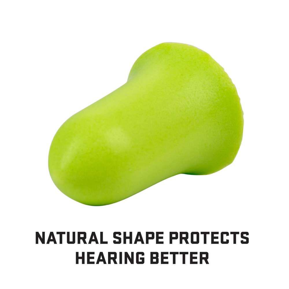 Allen ULTRX Tapered Foam Ear Plugs 32dB Lime 25 Pairs Jar Picture of The Allen Company Inc. UltrX Tapered Foam Ear Plugs - 25 Pairs Jar - Lime