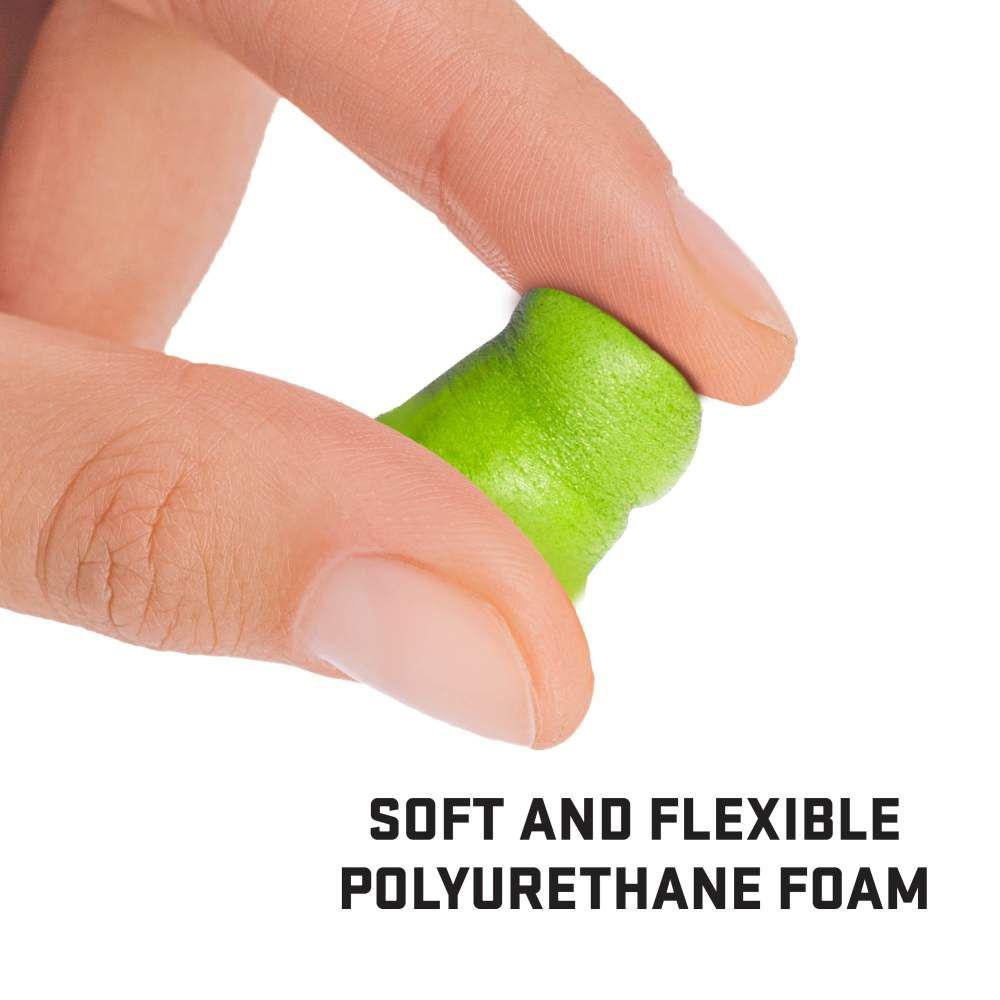 Allen ULTRX Tapered Foam Ear Plugs 32dB Lime 25 Pairs Jar Picture of The Allen Company Inc. UltrX Tapered Foam Ear Plugs - 25 Pairs Jar - Lime