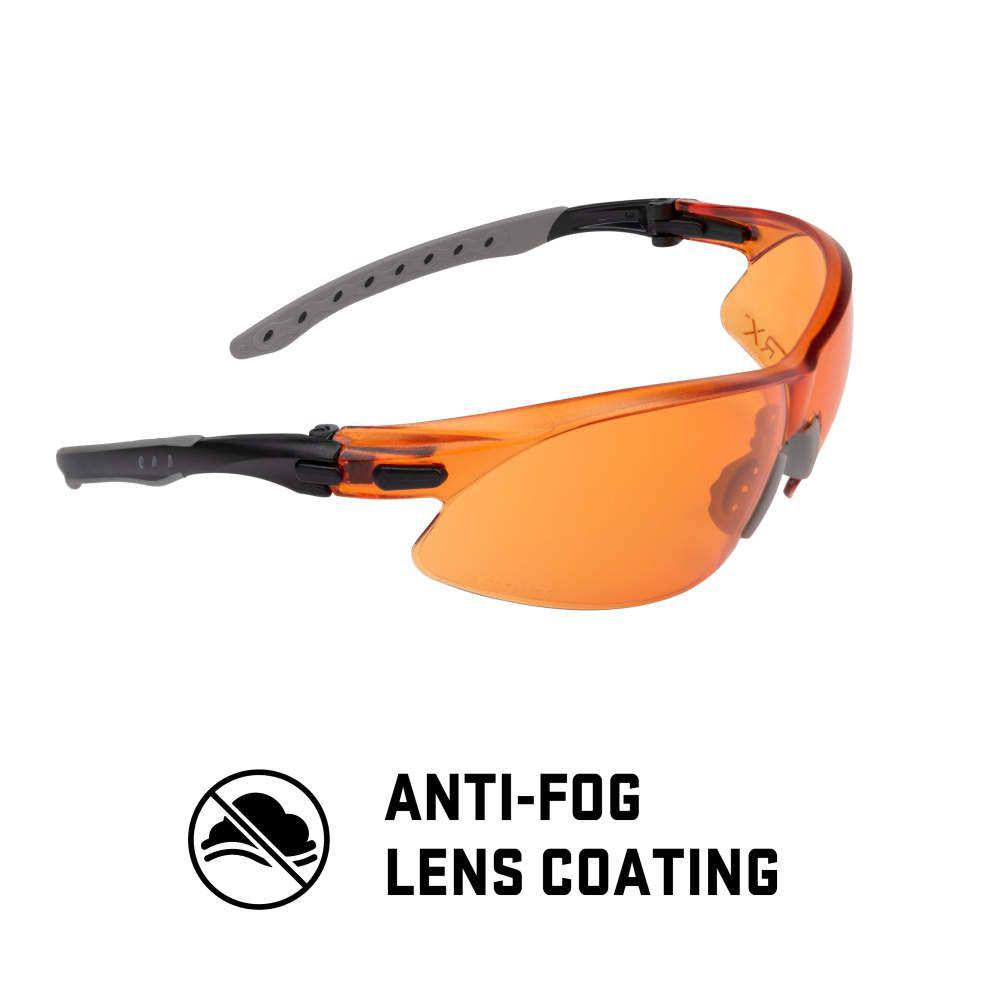Allen ULTRX Keen Safety Glasses Black with Amber Lenses Picture of The Allen Company Inc. ULTRX Keen Safety Glasses - Amber