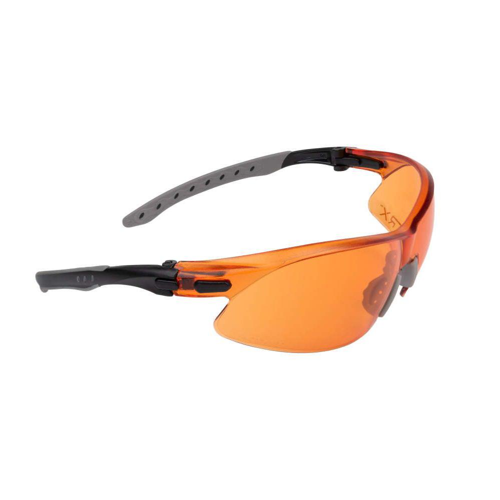 Allen ULTRX Keen Safety Glasses Black with Amber Lenses Picture of The Allen Company Inc. ULTRX Keen Safety Glasses - Amber