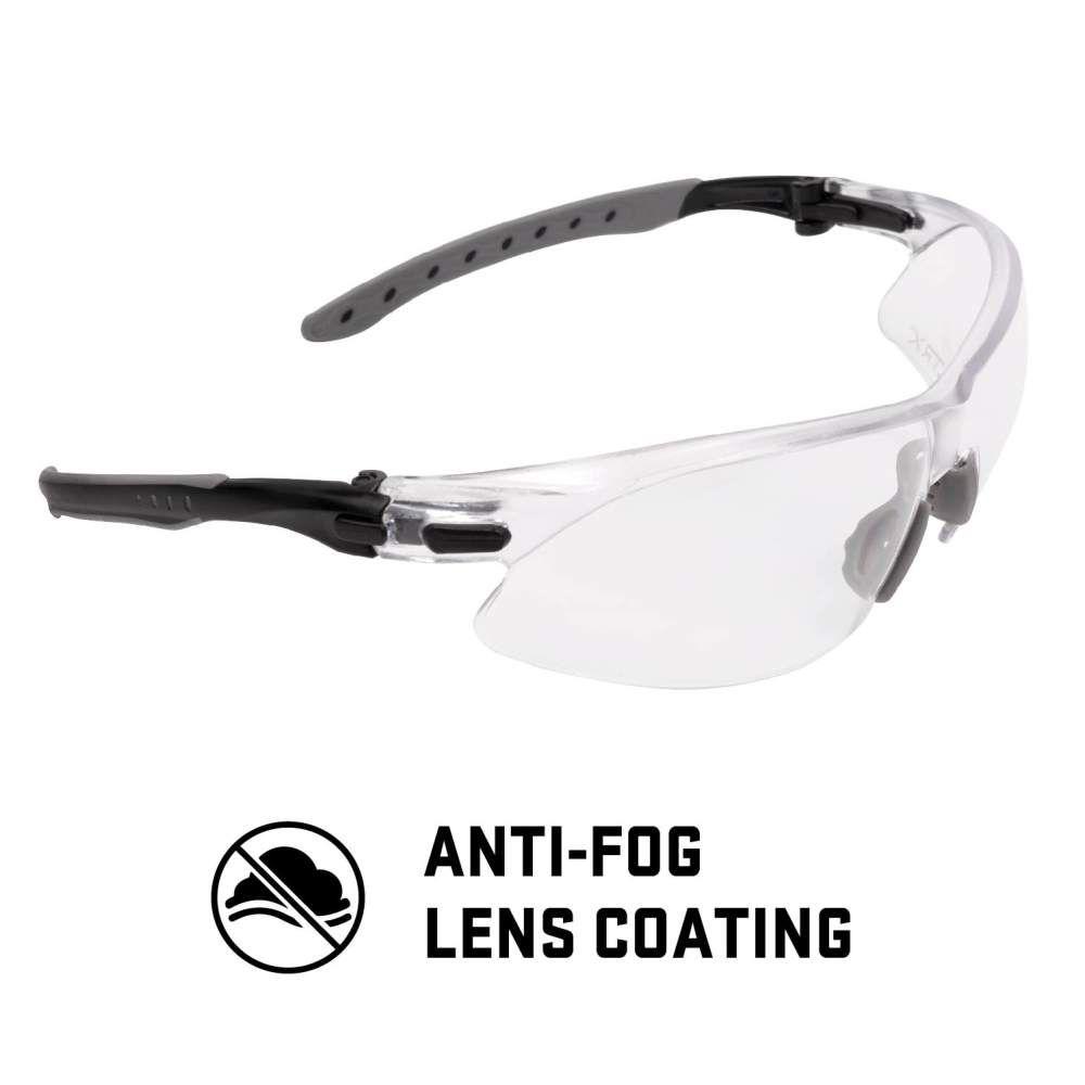 Allen ULTRX Keen Safety Glasses Black with Clear Lenses Picture of The Allen Company Inc. ULTRX Keen Safety Glasses - Clear