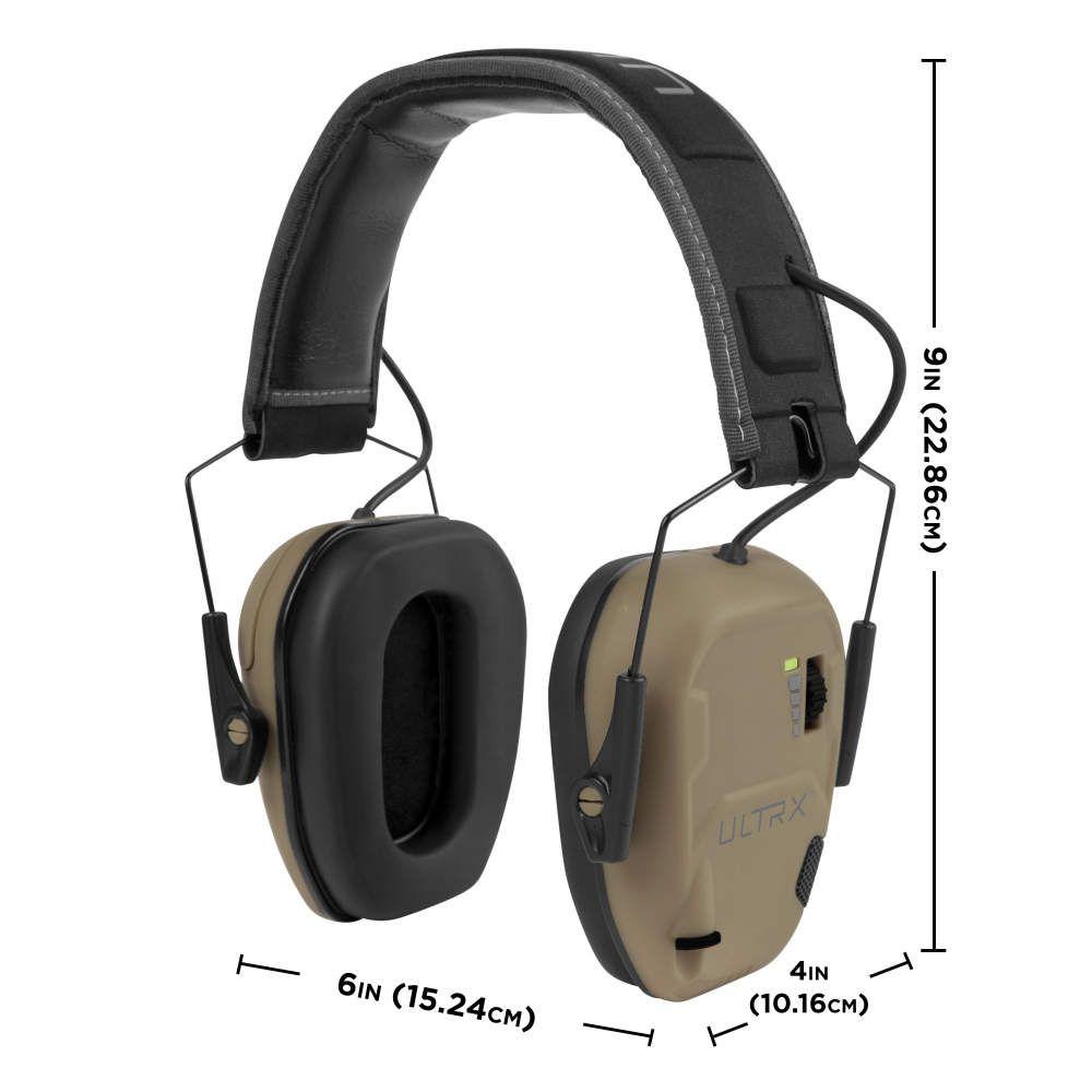 Allen ULTRX Bionic Electronic Earmuff 22dB FDE Picture of The Allen Company Inc. ALLEN ULTRX BIONIC EMUFF FDE