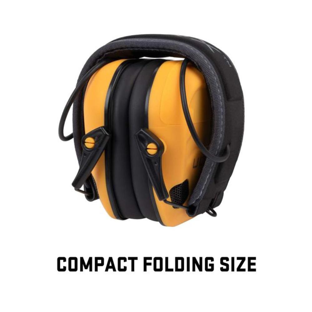 Allen ULTRX Bionic Electronic Ear Muffs 22dB Yellow Picture of The Allen Company Inc. ULTRX Bionic Electronic Earmuff - Interstate Yellow