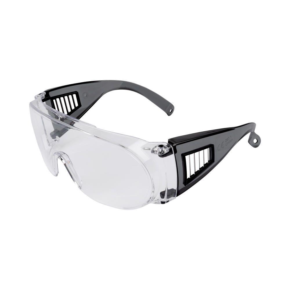 Allen ULTRX Fit Over Safety Glasses Black with Clear Lenses