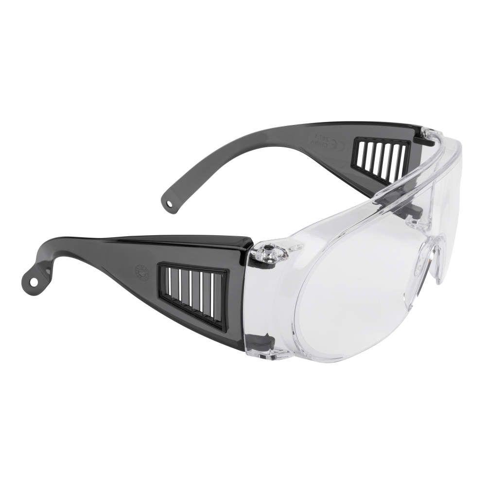 Allen ULTRX Fit Over Safety Glasses Black with Clear Lenses Picture of The Allen Company Inc. UltrX Fit Over Safety Glasses - Clear