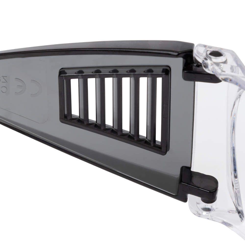 Allen ULTRX Fit Over Safety Glasses Black with Clear Lenses Picture of The Allen Company Inc. UltrX Fit Over Safety Glasses - Clear