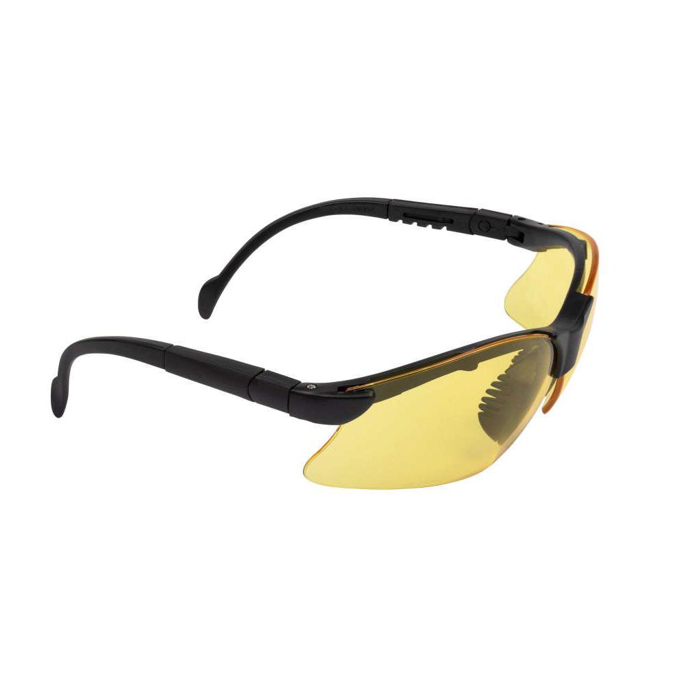 Allen ULTRX Verse Safety Glasses Black with Yellow Lenses Picture of The Allen Company Inc. UltrX Verse Safety Glasses - Yellow - Anti-Scratch