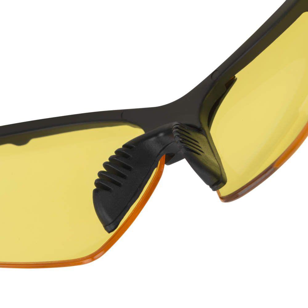 Allen ULTRX Verse Safety Glasses Black with Yellow Lenses Picture of The Allen Company Inc. UltrX Verse Safety Glasses - Yellow - Anti-Scratch