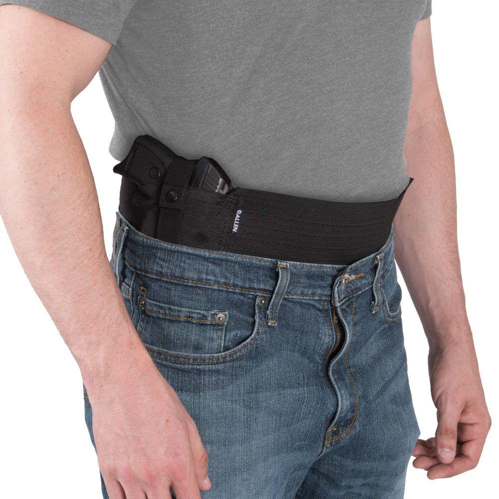Allen Hideout Belly Band Gun Holster 46-60" XL-3XL Black Picture of The Allen Company Inc. Allen Hideout Belly Band Holster Xl-3xl