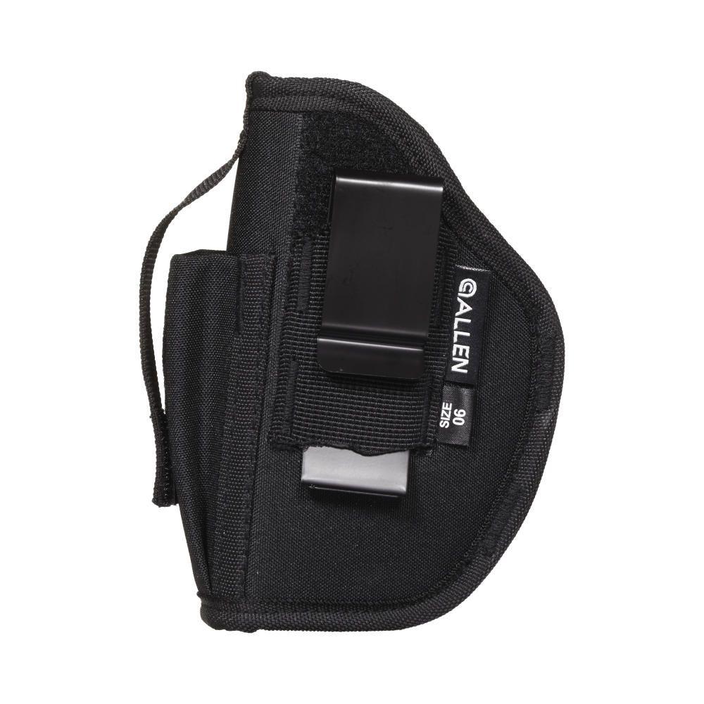 Allen Company Ambidextrous Belt Holster Size 5 For Large Autos 3.75-4.5" Black Ambi Picture of The Allen Company Inc. AMBIDEXTROUS HOLSTER BLACK 3.75-4.5" LRG AUTOS W/MAG POUCH