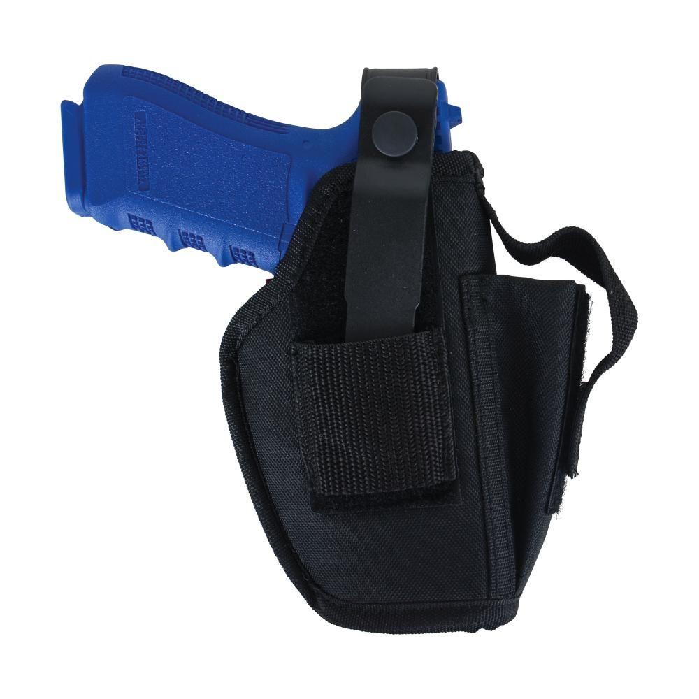 Allen Company Ambidextrous Belt Holster Size 3 For Large Autos 4.5-5" Black Ambi Picture of The Allen Company Inc. AMBIDEXTROUS HOLSTER BLACK 4.5-5" LRG AUTOS W/MAG POUCH