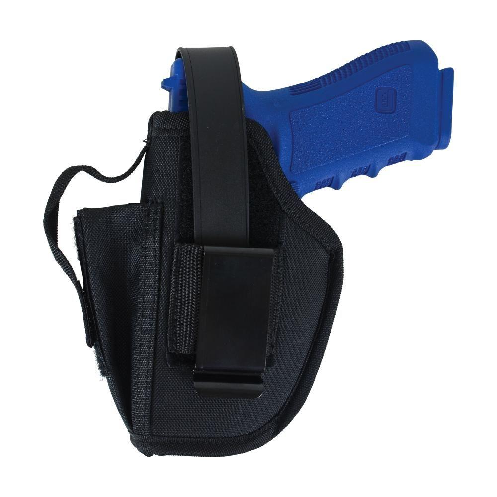 Allen Company Ambidextrous Belt Holster Size 3 For Large Autos 4.5-5" Black Ambi Picture of The Allen Company Inc. AMBIDEXTROUS HOLSTER BLACK 4.5-5" LRG AUTOS W/MAG POUCH