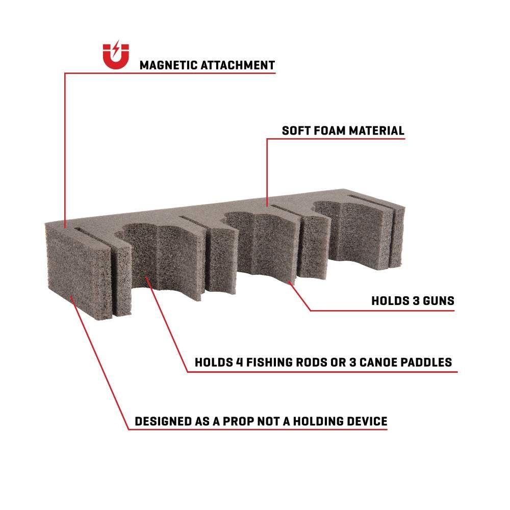 Allen Magnetic Gun and Rod Holder with Frame Black Picture of The Allen Company Inc. ALLEN MAGNETIC GUN AND ROD HOLDER WITH FRAME SINGLE