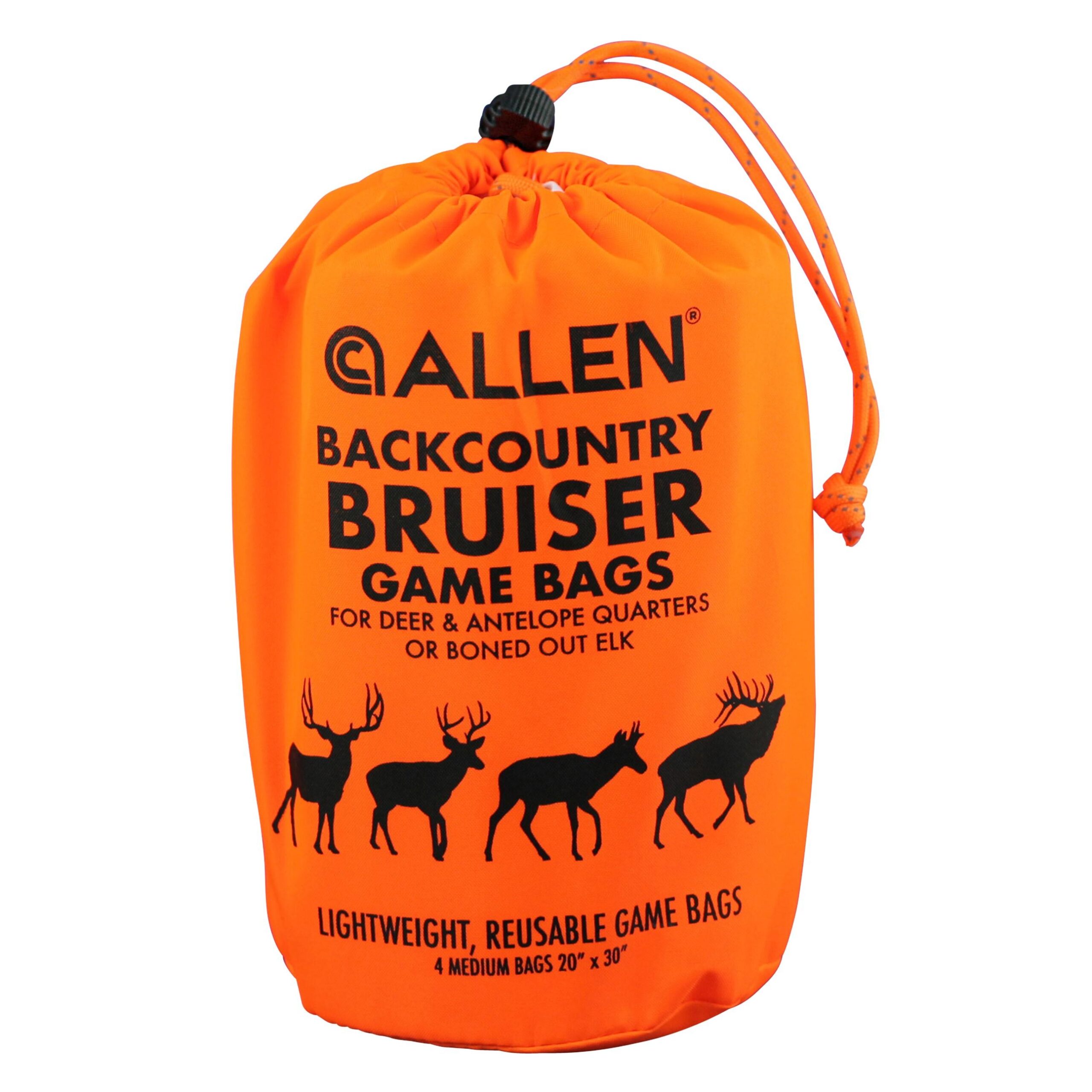Allen Backcountry Bruiser Deer Game Back Set 20x30 Pack of 4 Picture of The Allen Company Inc. ALLEN BACKCOUNTRY BRUISER DEER GAME BAG SET 20in X 30in PACK OF 4
