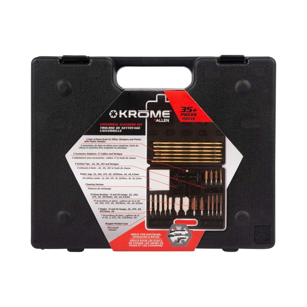 Allen Krome Universal Gun Cleaning Kit with Box 35/pc Picture of The Allen Company Inc. Allen Kit-Cleaning 35PC Universal w/plastic box