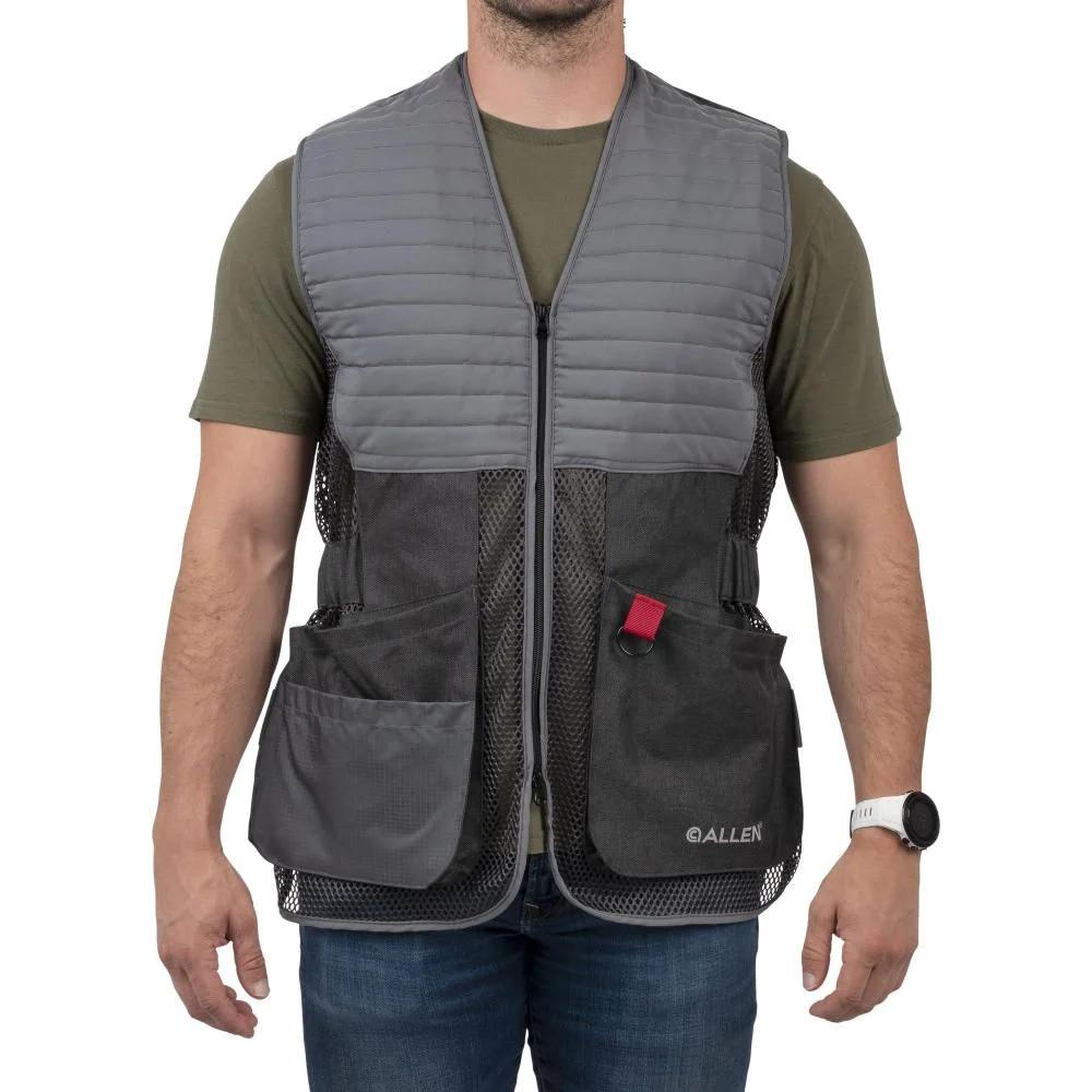 Allen Competitor Shooting Vest XL/2XL Grey Picture of The Allen Company Inc. ALLEN COMPETITOR SHOOTING VEST - R OR L - XL/XXL - GRAY