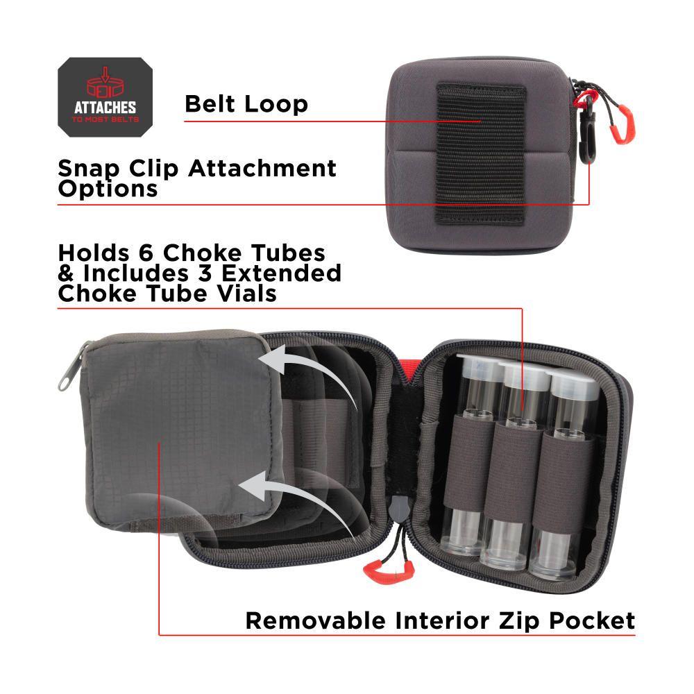 Allen Competitor Choke Tube Molded Case Grey with Extended Vials Picture of The Allen Company Inc. COMPETITOR CHOKE TUBE CASE GRAY MOLDED