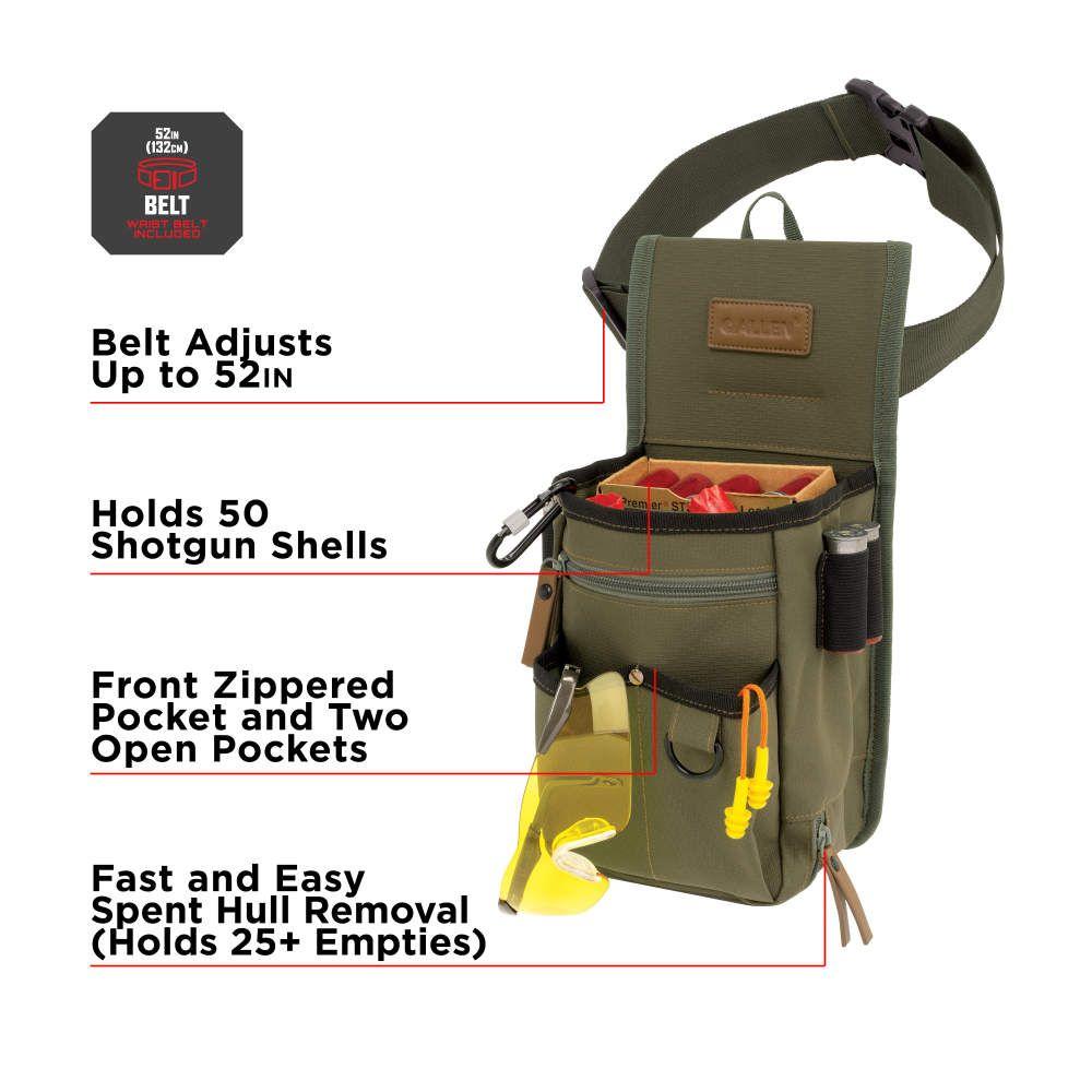 Allen Triumph Rip-Stop Shotgun Shell Bag OD Green Picture of The Allen Company Inc. TRIUMPH DOUBLE COMPARTMENT SHELL BAG GREEN RIPSTOP