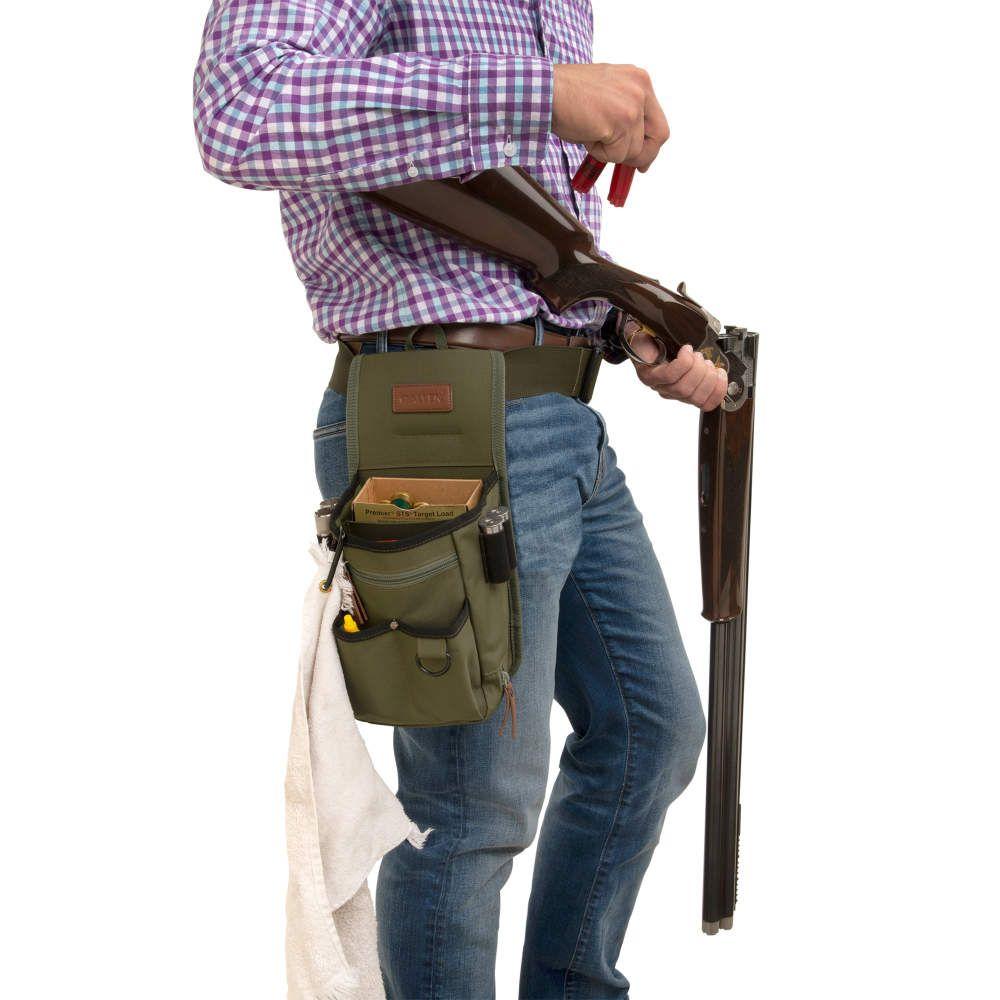 Allen Triumph Rip-Stop Shotgun Shell Bag OD Green Picture of The Allen Company Inc. TRIUMPH DOUBLE COMPARTMENT SHELL BAG GREEN RIPSTOP