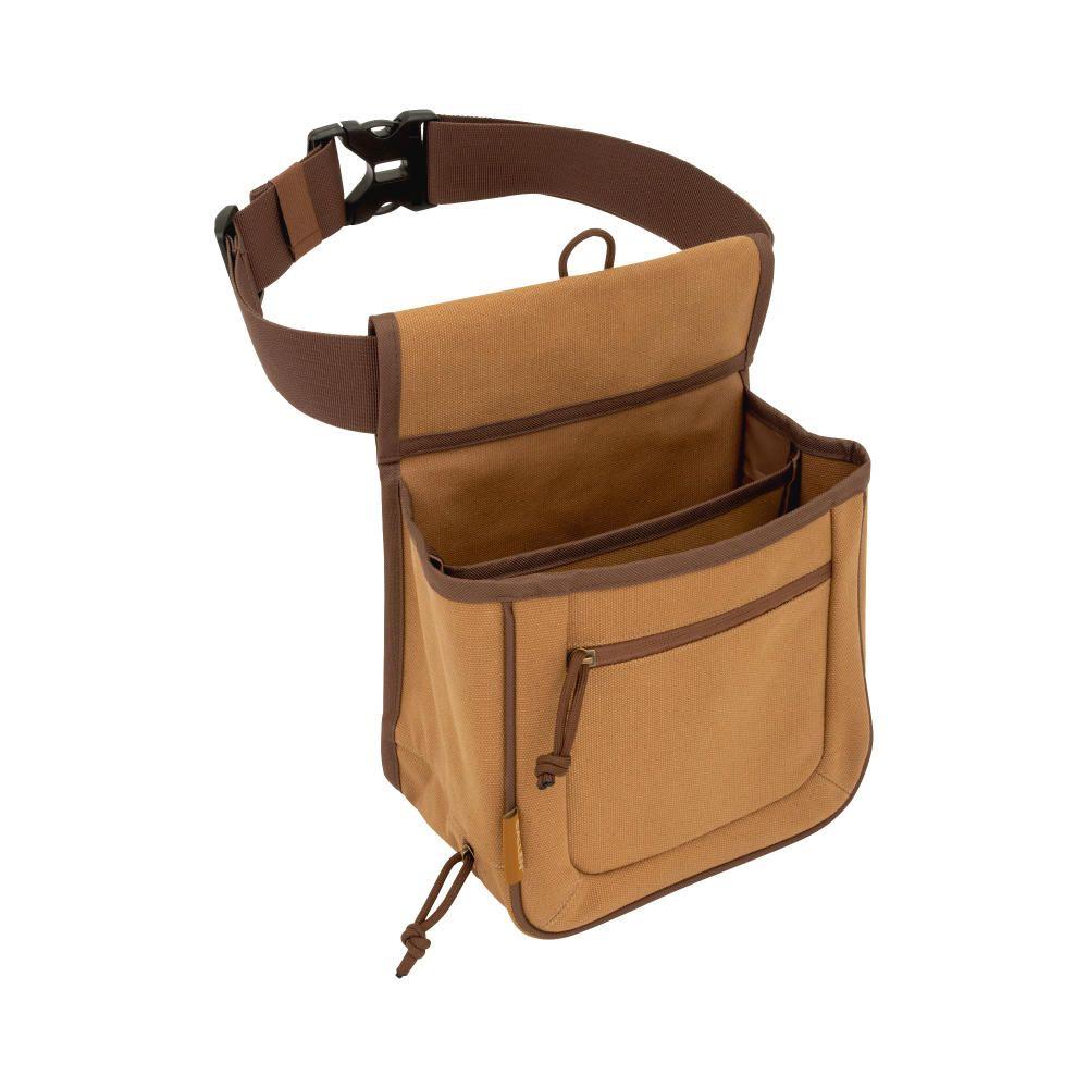 Allen Rival Double Compartment Shell Bag with 52" Belt Tan Picture of The Allen Company Inc. RIVAL DOUBLE COMPARTMENT SHELL BAG TAN CANVAS