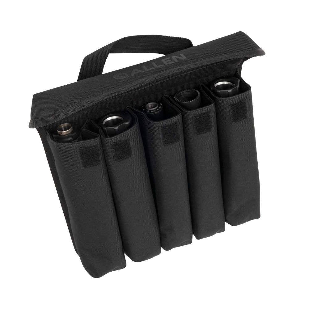 Allen Suppressor Pouch Silencer Bag Black Picture of The Allen Company Inc. ALLEN Suppressor Case Tactical 5Can Silencer Bag Black