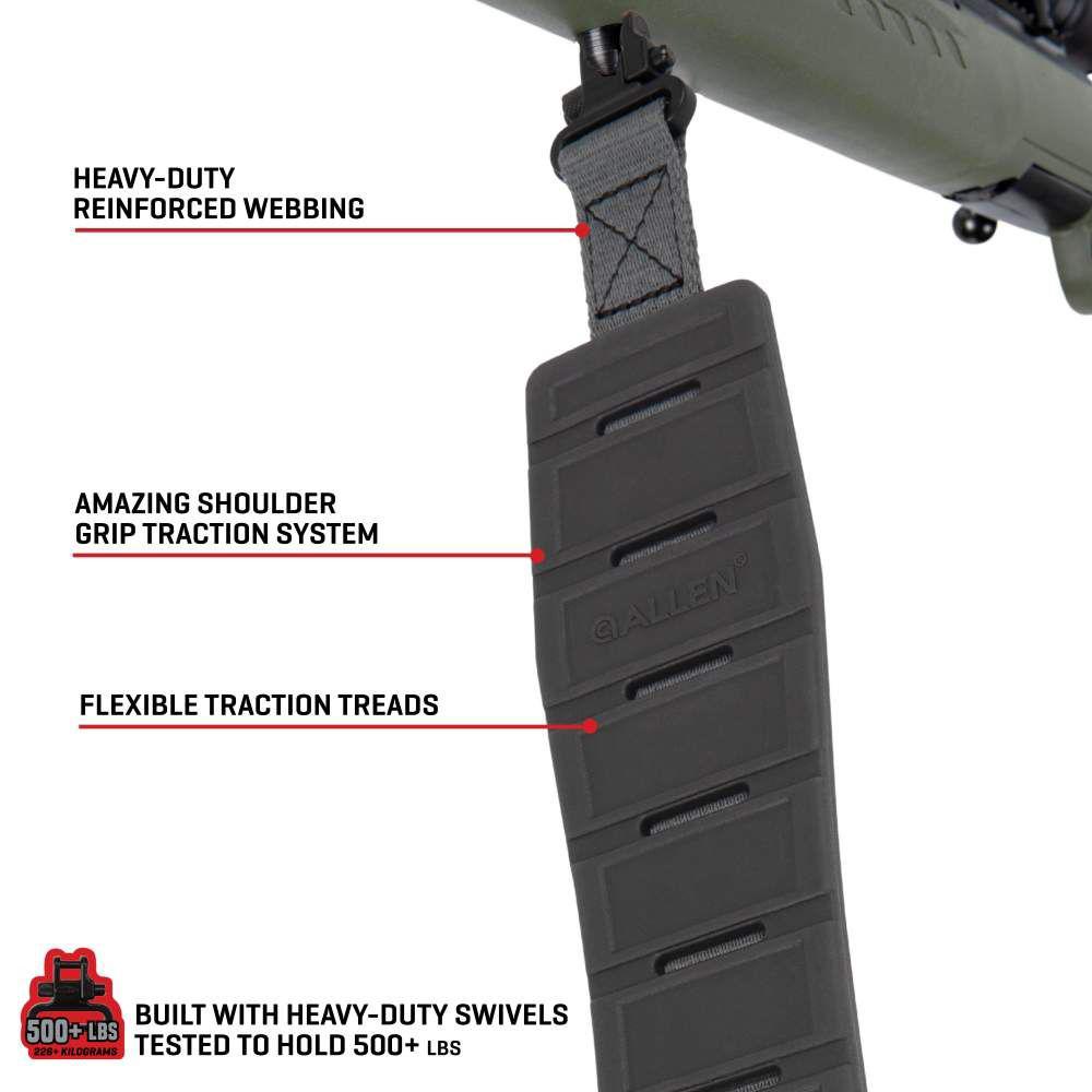 Allen KLNG Traction Molded Rubber Sling Midnight Grey Picture of The Allen Company Inc. ALLEN KLNG TRACTION MOLDED RUBBER SLING MIDNIGHT GRAY
