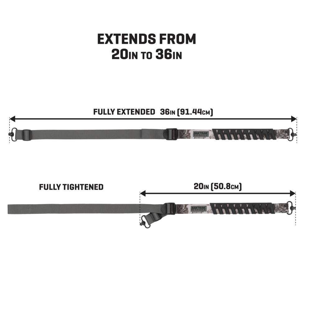 Allen Trak Traction Web Rifle Sling with QD Swivels 36" Veil Tac Grey Picture of The Allen Company Inc. Tac Six Trak Traction Web Sling with QD Swivels Veil Tac Gray