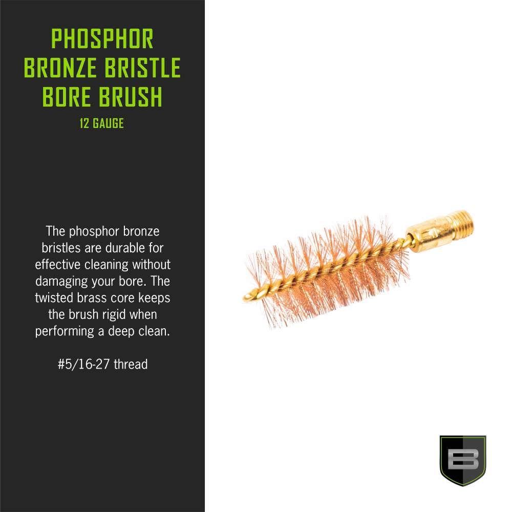 Breakthrough Clean Technologies Phosphorus Bronze Bristle Bore Brush 12 ga Picture of The Allen Company Inc. Allen Breakthrough Phosphorus Bronze Bristle Bore Brush 12 Gauge