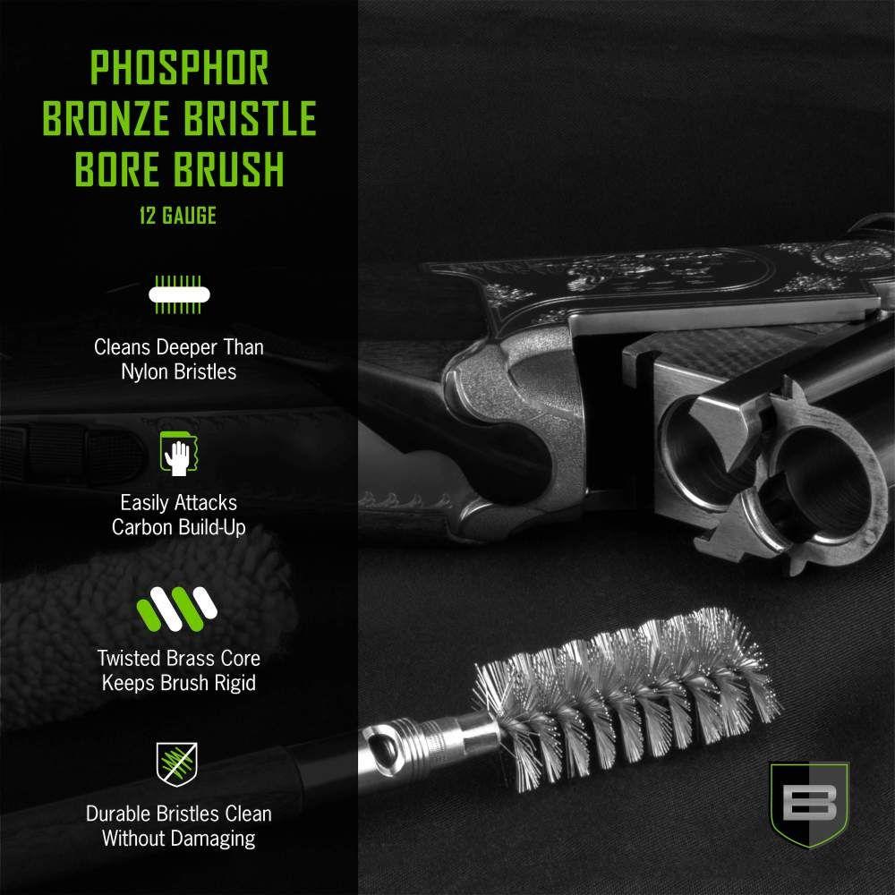 Breakthrough Clean Technologies Phosphorus Bronze Bristle Bore Brush 12 ga Picture of The Allen Company Inc. Allen Breakthrough Phosphorus Bronze Bristle Bore Brush 12 Gauge