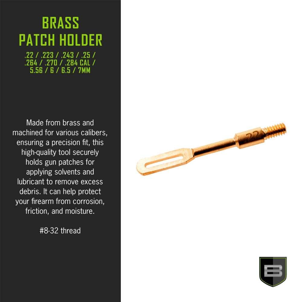 Breakthrough Clean Technologies Brass Patch Holder .22-.45 Cal Picture of The Allen Company Inc. Allen Breakthrough Brass Patch Holder .22 Cal