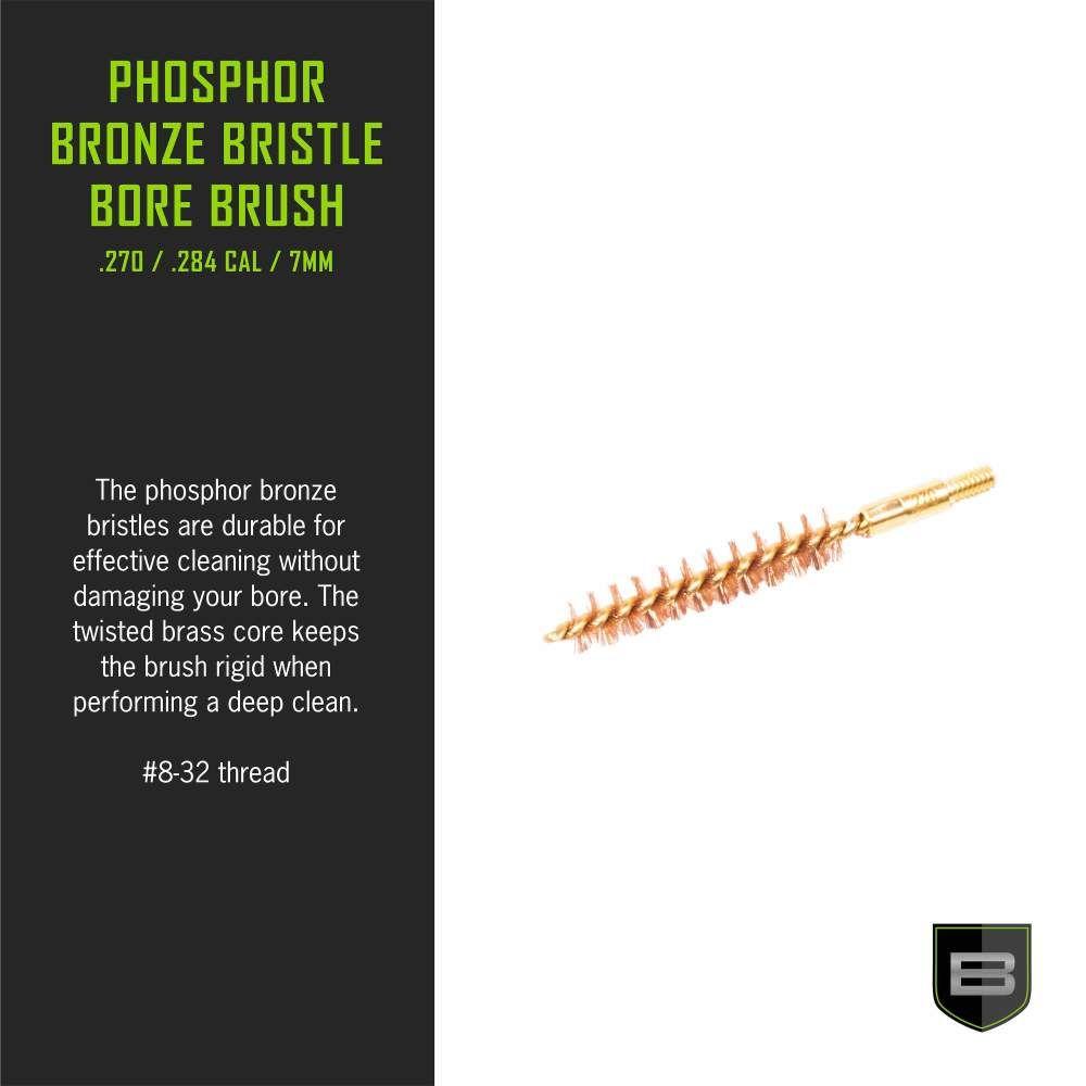 Breakthrough Clean Technologies Phosphorus Bronze Bristle Bore Brush 270/.284/7mm Picture of The Allen Company Inc. Allen Breakthrough Phosphorus Bronze Bristle Bore Brush .270 .284 Cal 7mm