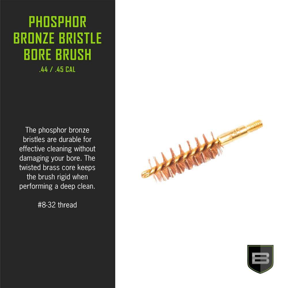 Breakthrough Clean Technologies Phosphorus Bronze Bristle Bore Brush .44/.45 Cal Picture of The Allen Company Inc. Allen Breakthrough Phosphorus Bronze Bristle Bore Brush .44 .45 Cal